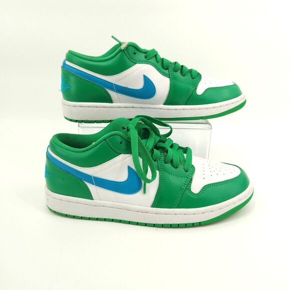 Jordan 1 Low Shoes Women Size 8 Lucky Green Aquatone DC0774 - 304 - Picture 1 of 10